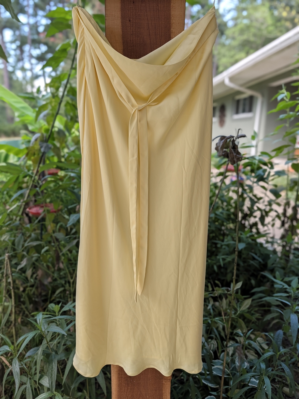 Meshki Pale Yellow Swim Sarong with Tie Front